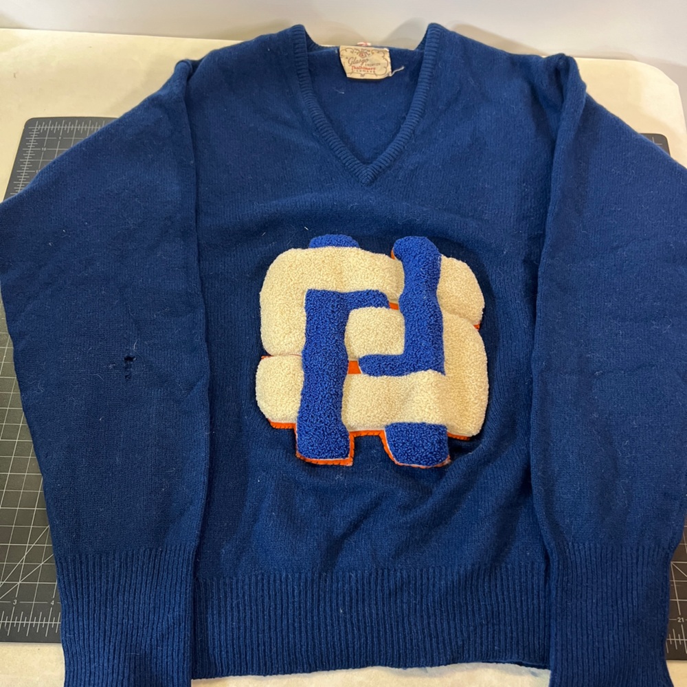 Very vintage varsity sweater- great 1950’s or 60’s costume